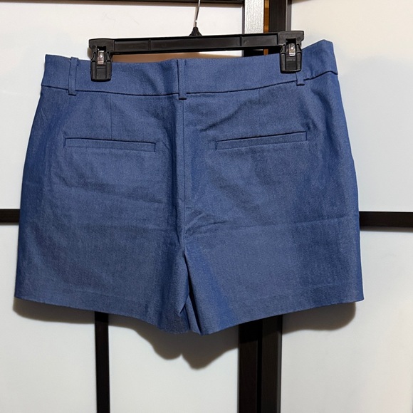 LOFT Blue High-Rise Tailored Women's Shorts - Picture 2 of 4